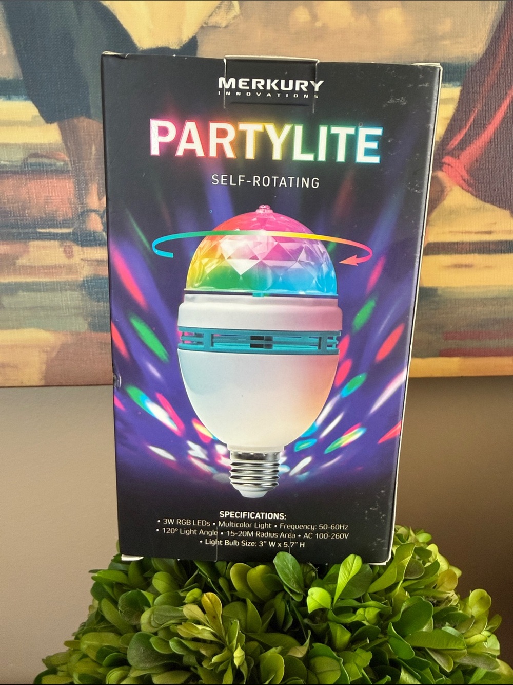 MERKURY INNOVATIONS 🪩DISCO PARTY🪩 LED SELF-ROTATING MULTI LIGHT BULBS 🌟BNIB🌟 - Picture 7 of 16